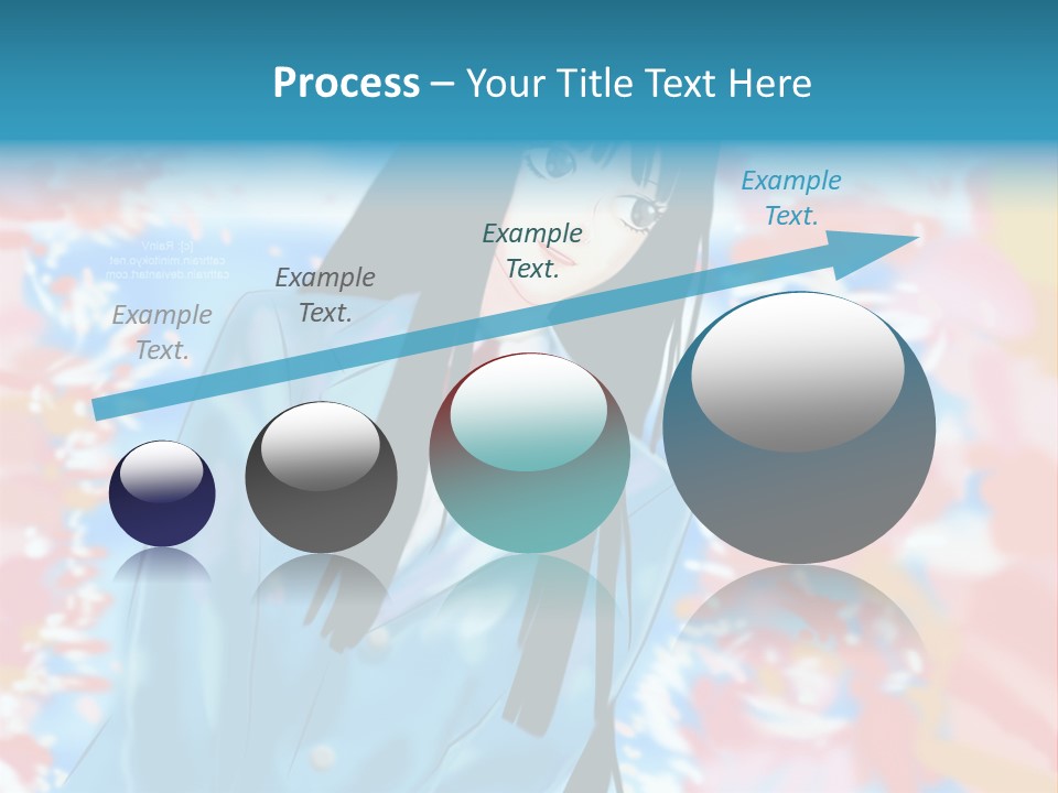 A Woman With Long Black Hair Standing In Front Of A Colorful Background PowerPoint Template