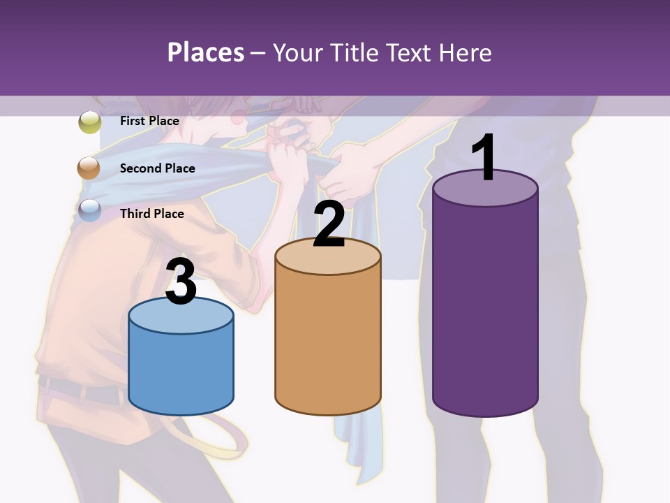 A Couple Of People That Are Standing Next To Each Other PowerPoint Template