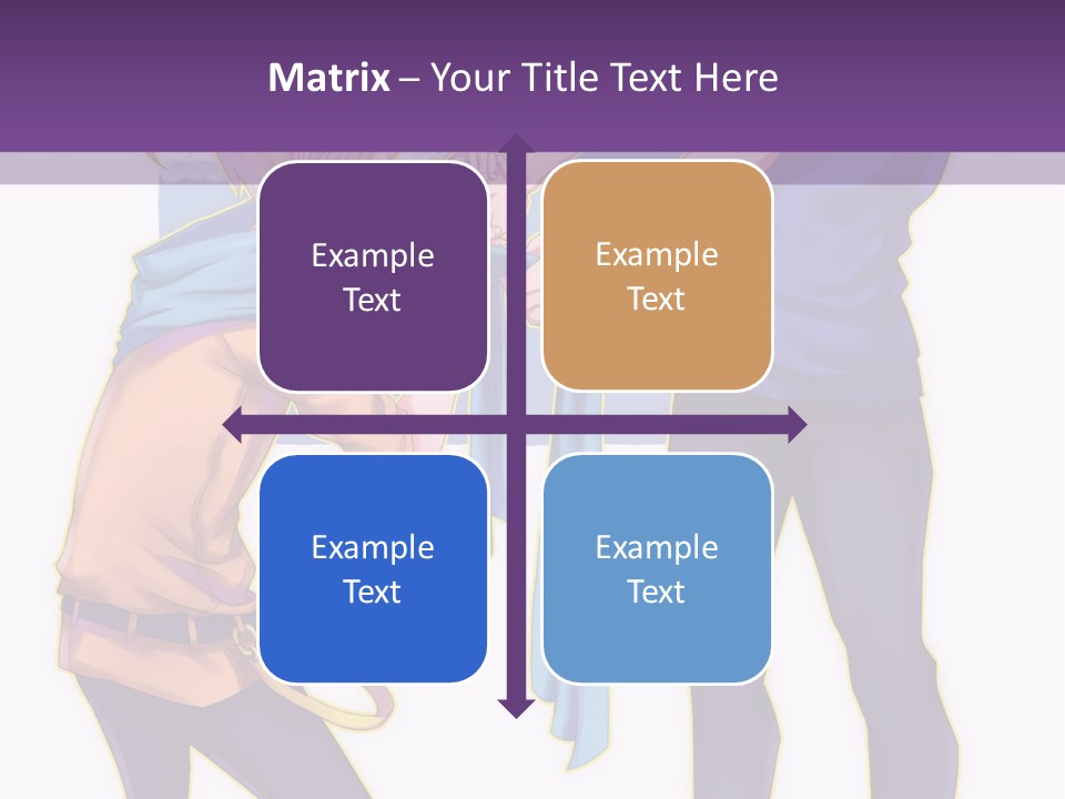 A Couple Of People That Are Standing Next To Each Other PowerPoint Template