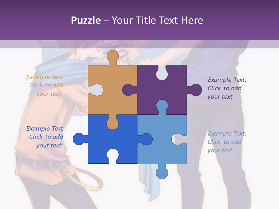A Couple Of People That Are Standing Next To Each Other PowerPoint Template