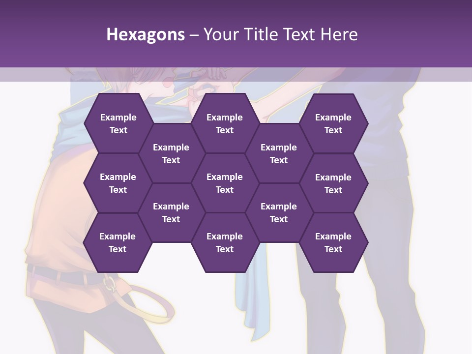 A Couple Of People That Are Standing Next To Each Other PowerPoint Template