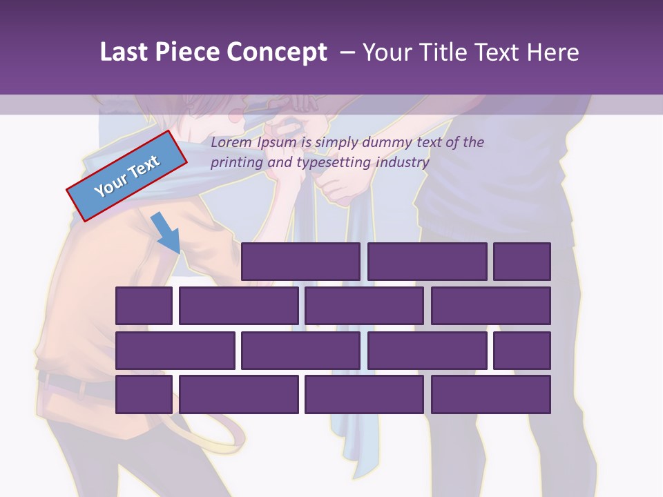 A Couple Of People That Are Standing Next To Each Other PowerPoint Template