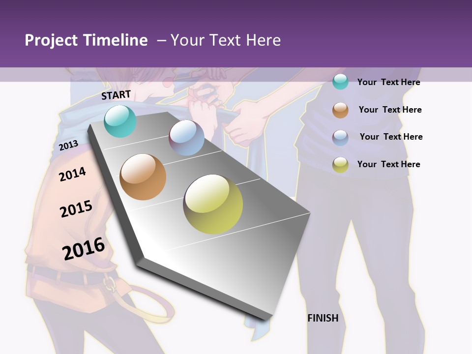 A Couple Of People That Are Standing Next To Each Other PowerPoint Template