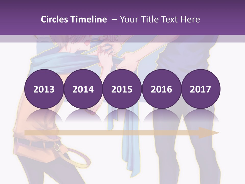 A Couple Of People That Are Standing Next To Each Other PowerPoint Template