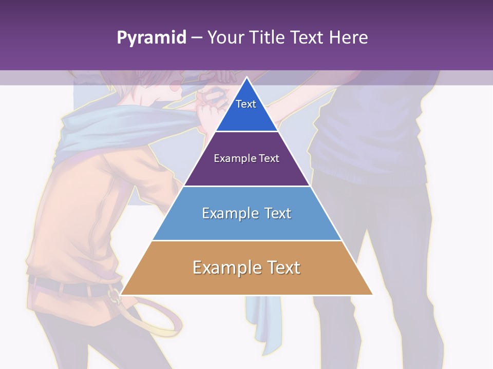 A Couple Of People That Are Standing Next To Each Other PowerPoint Template
