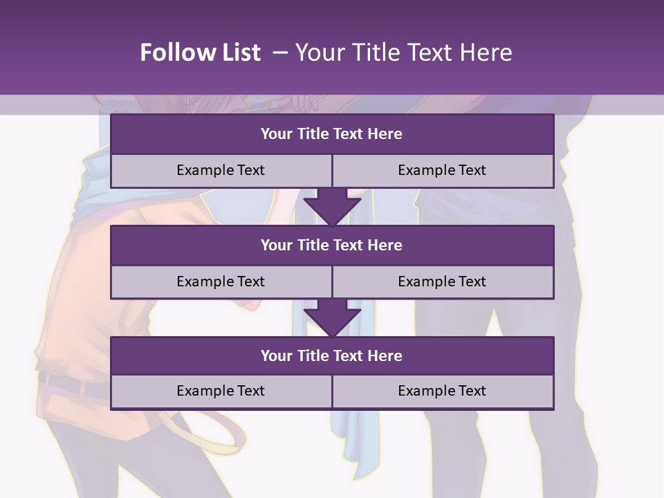 A Couple Of People That Are Standing Next To Each Other PowerPoint Template