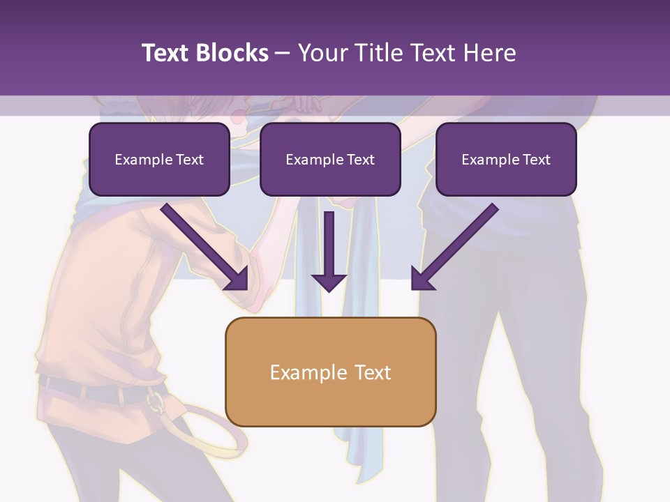 A Couple Of People That Are Standing Next To Each Other PowerPoint Template