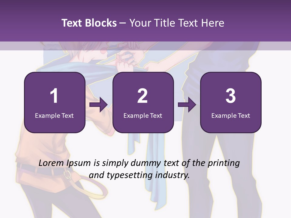 A Couple Of People That Are Standing Next To Each Other PowerPoint Template