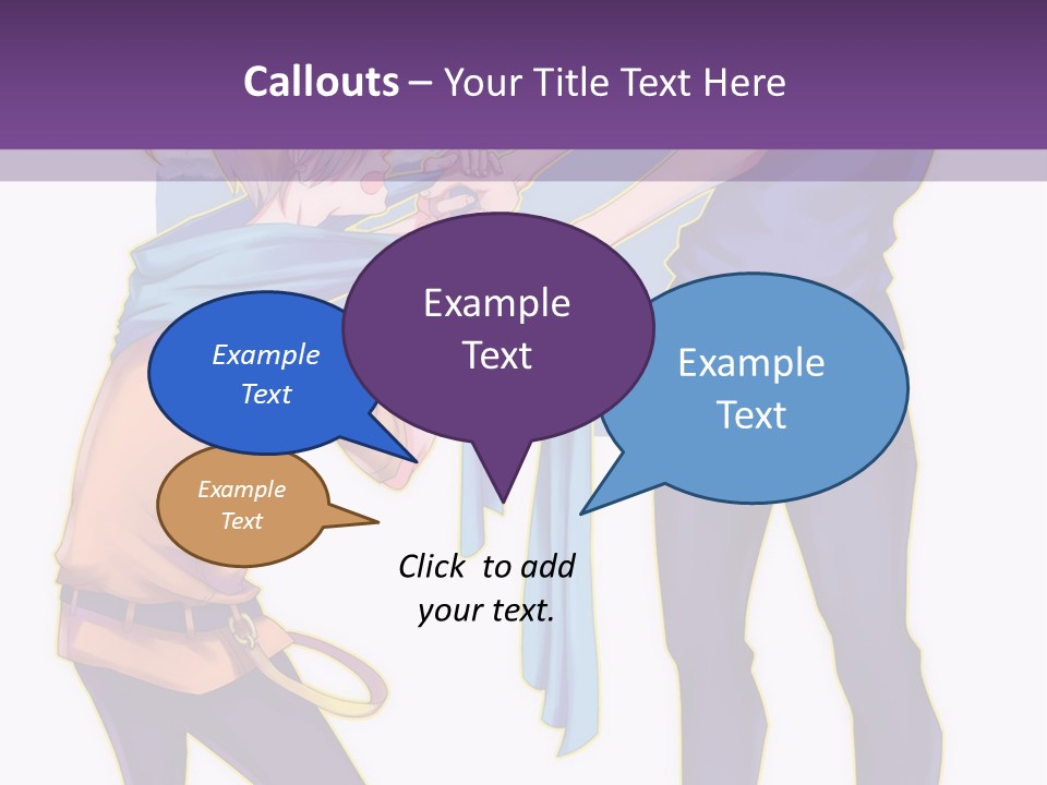 A Couple Of People That Are Standing Next To Each Other PowerPoint Template