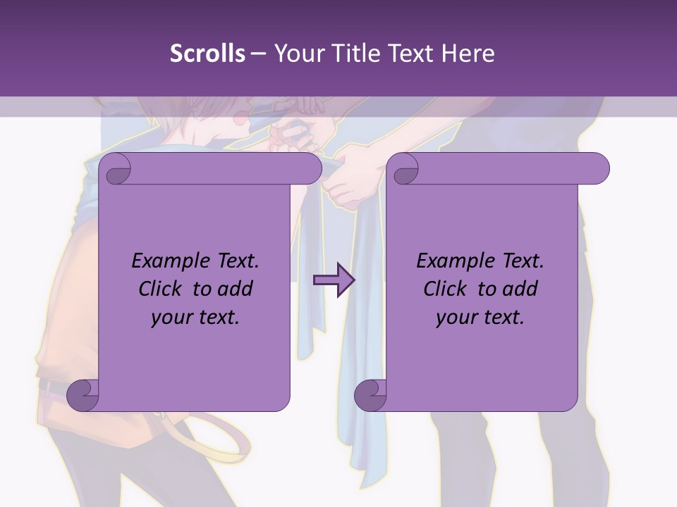 A Couple Of People That Are Standing Next To Each Other PowerPoint Template