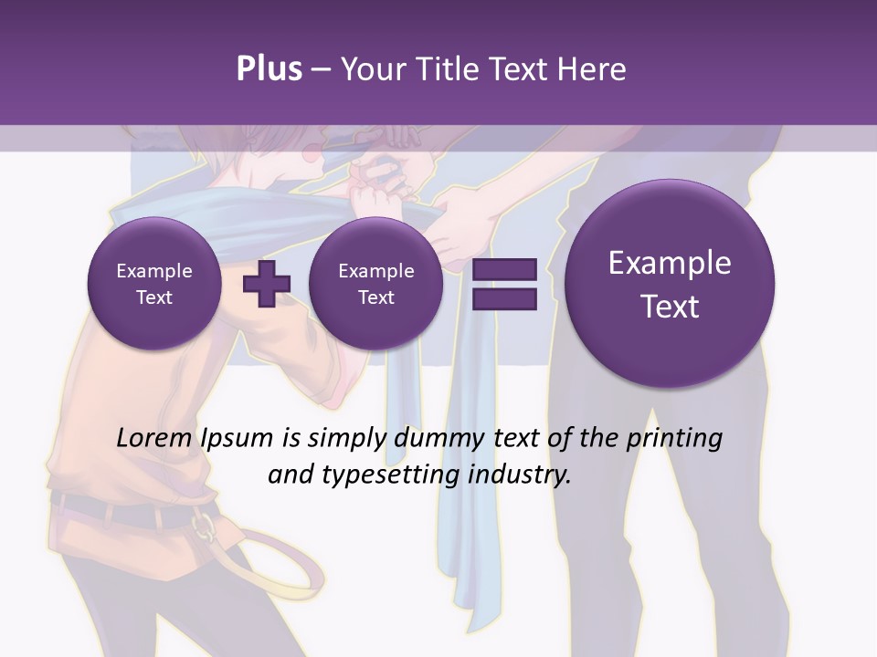A Couple Of People That Are Standing Next To Each Other PowerPoint Template