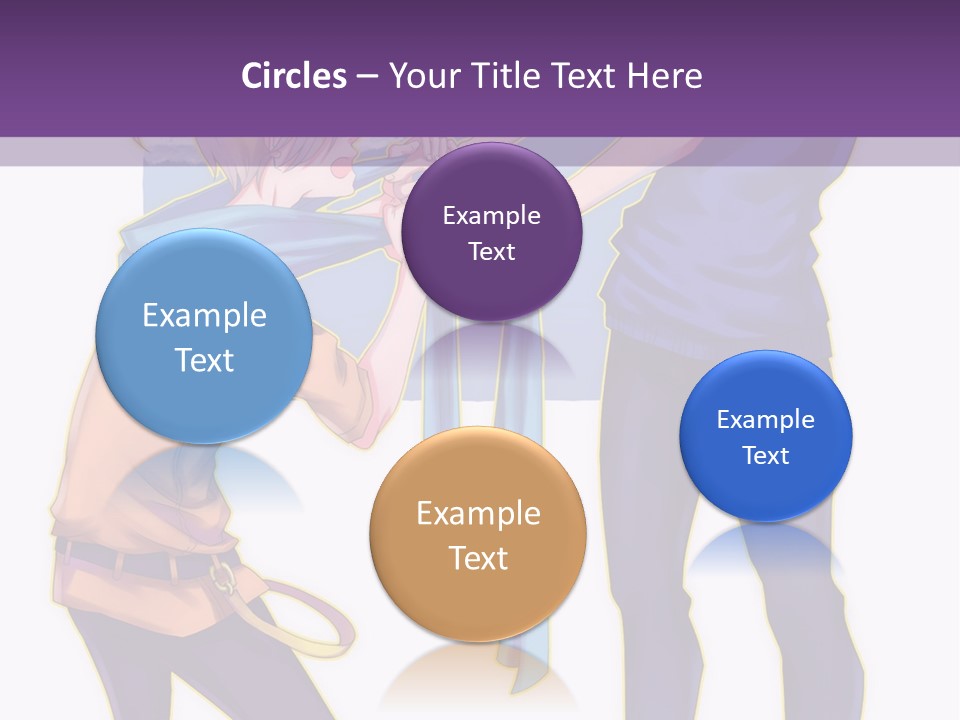 A Couple Of People That Are Standing Next To Each Other PowerPoint Template