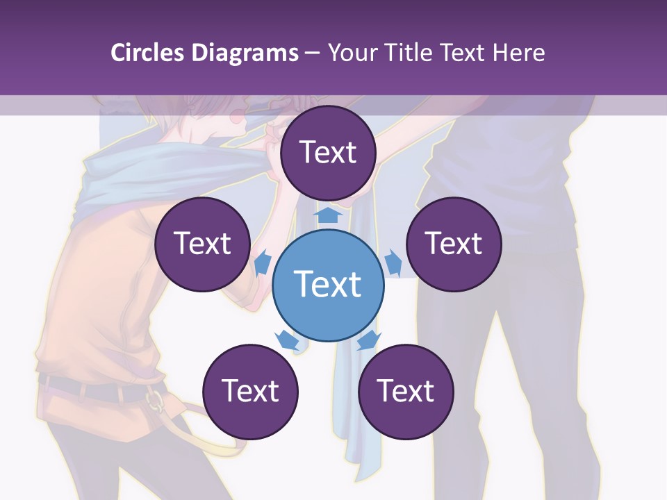 A Couple Of People That Are Standing Next To Each Other PowerPoint Template