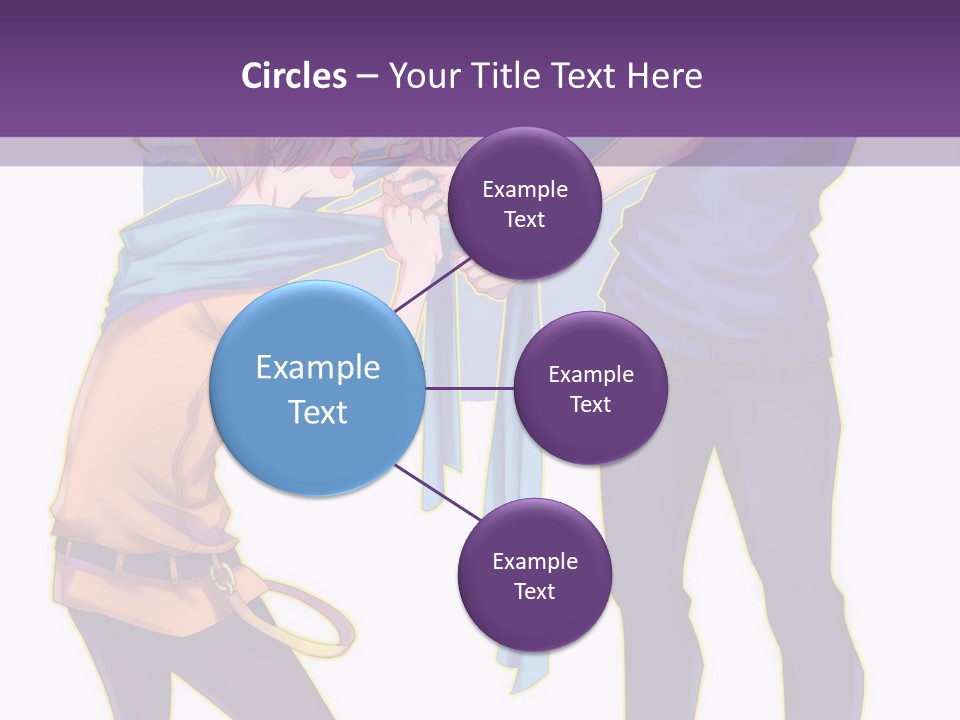 A Couple Of People That Are Standing Next To Each Other PowerPoint Template