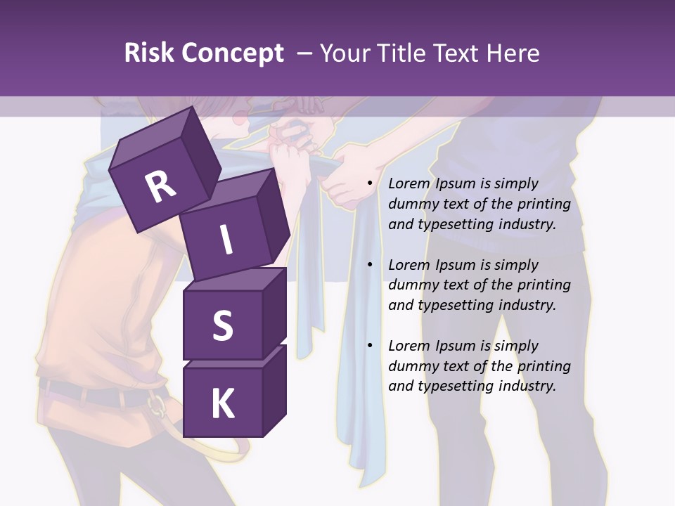 A Couple Of People That Are Standing Next To Each Other PowerPoint Template