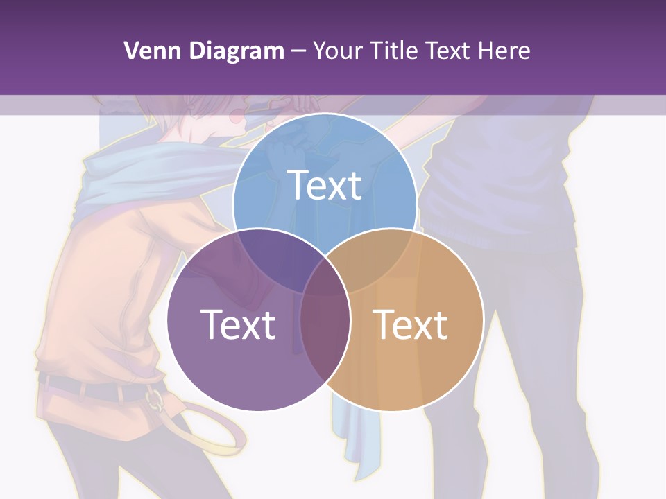 A Couple Of People That Are Standing Next To Each Other PowerPoint Template
