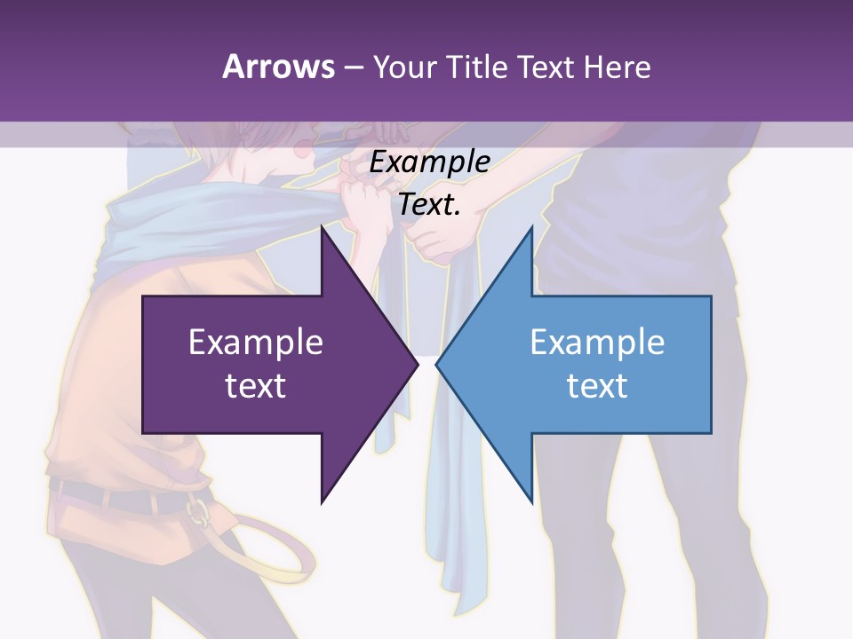 A Couple Of People That Are Standing Next To Each Other PowerPoint Template