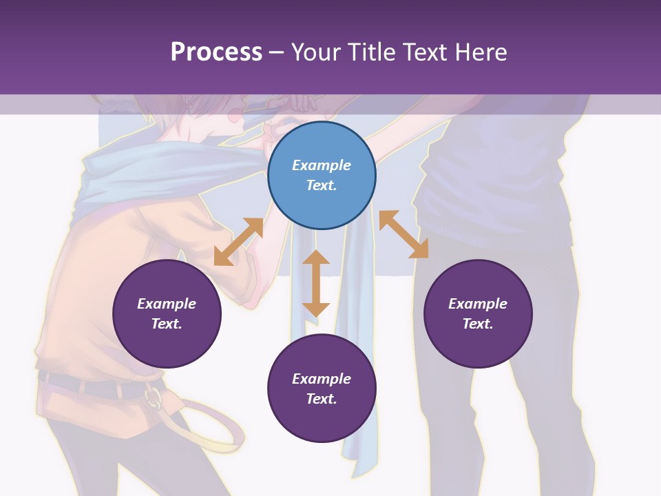 A Couple Of People That Are Standing Next To Each Other PowerPoint Template
