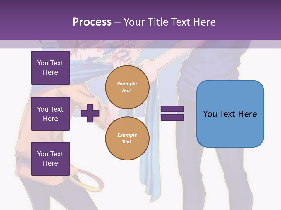 A Couple Of People That Are Standing Next To Each Other PowerPoint Template