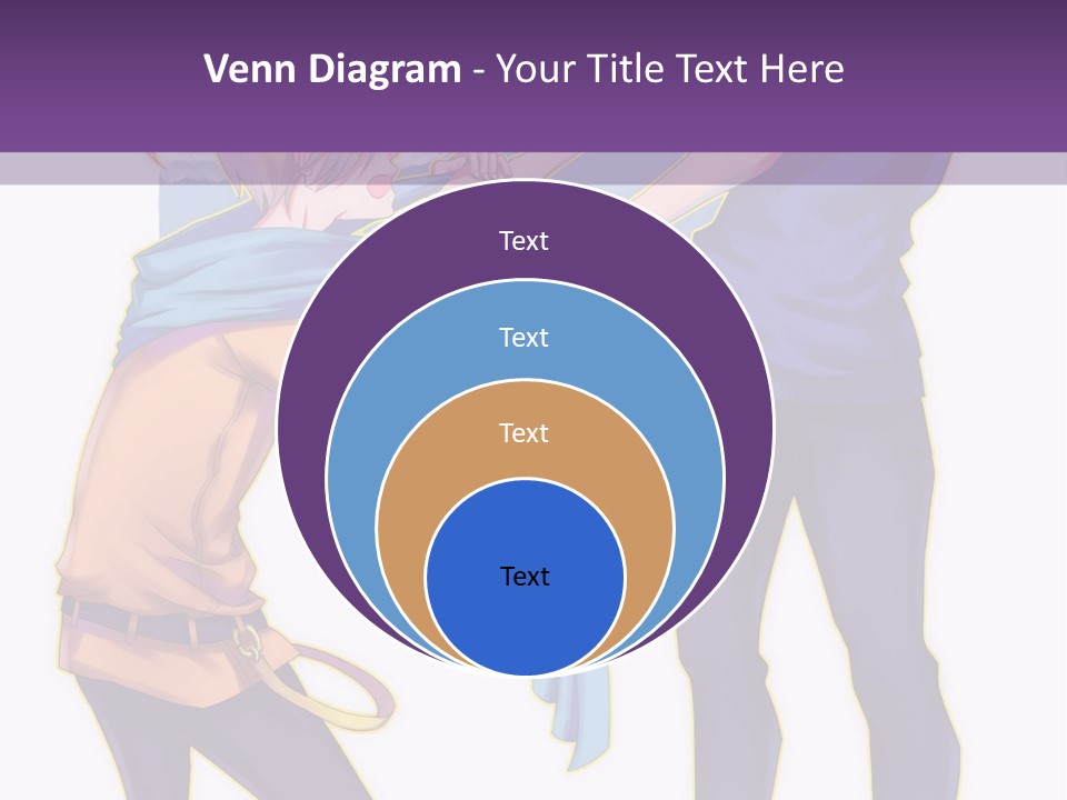 A Couple Of People That Are Standing Next To Each Other PowerPoint Template