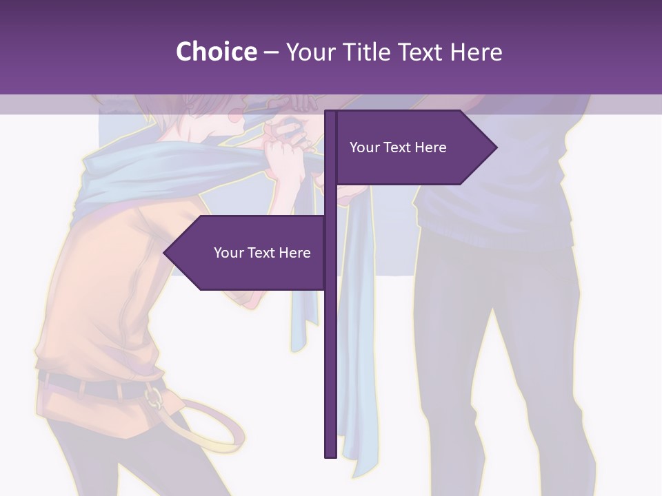 A Couple Of People That Are Standing Next To Each Other PowerPoint Template