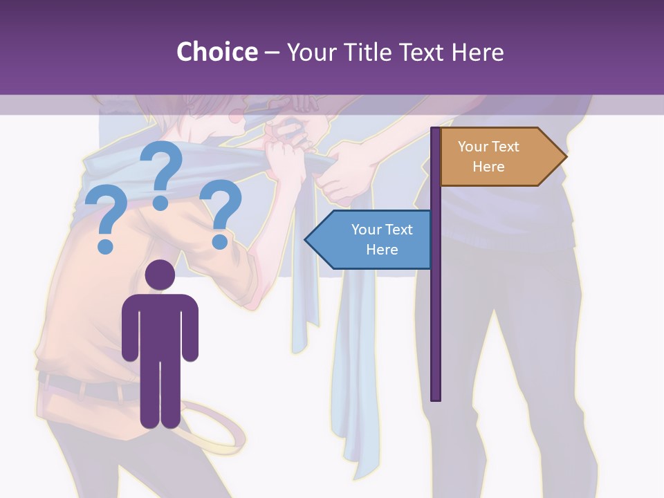 A Couple Of People That Are Standing Next To Each Other PowerPoint Template