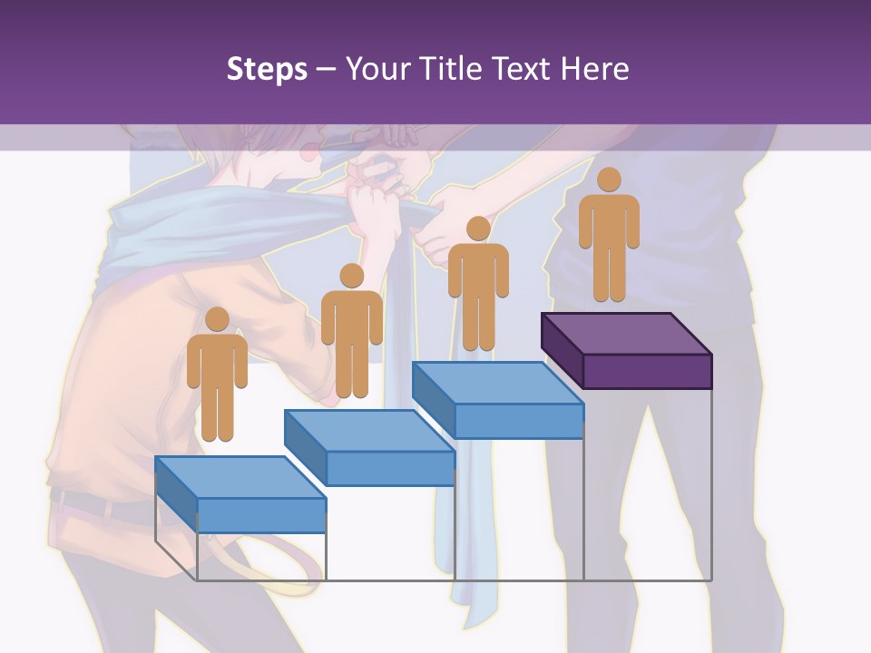 A Couple Of People That Are Standing Next To Each Other PowerPoint Template