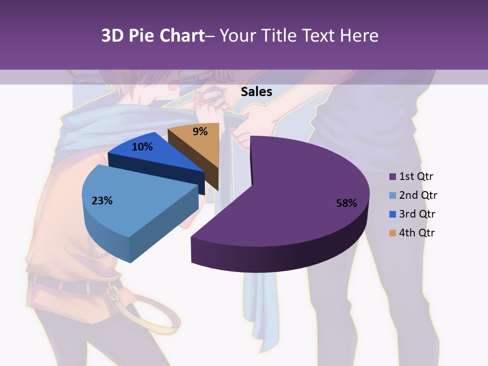A Couple Of People That Are Standing Next To Each Other PowerPoint Template