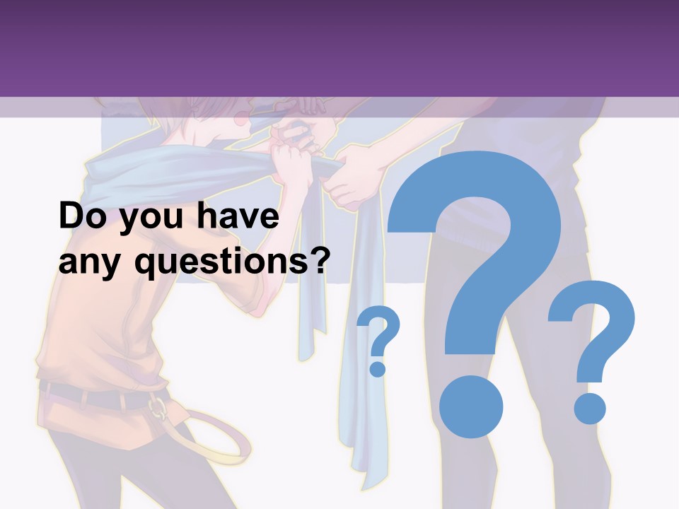 A Couple Of People That Are Standing Next To Each Other PowerPoint Template