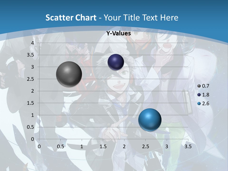 A Group Of People Standing In Front Of A Blue Background PowerPoint Template