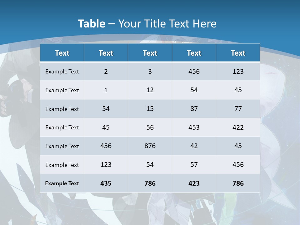 A Group Of People Standing In Front Of A Blue Background PowerPoint Template