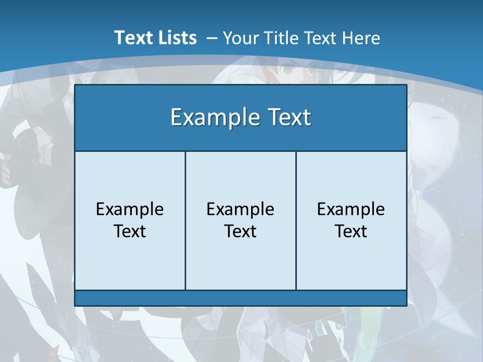 A Group Of People Standing In Front Of A Blue Background PowerPoint Template