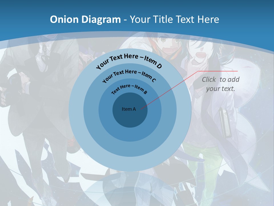 A Group Of People Standing In Front Of A Blue Background PowerPoint Template