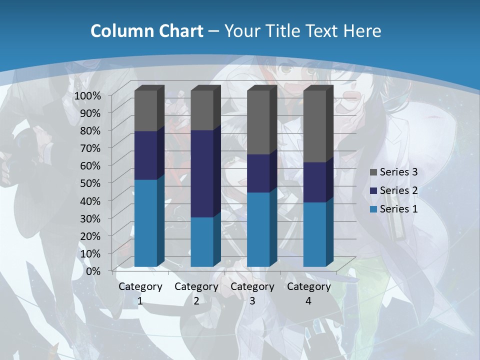 A Group Of People Standing In Front Of A Blue Background PowerPoint Template