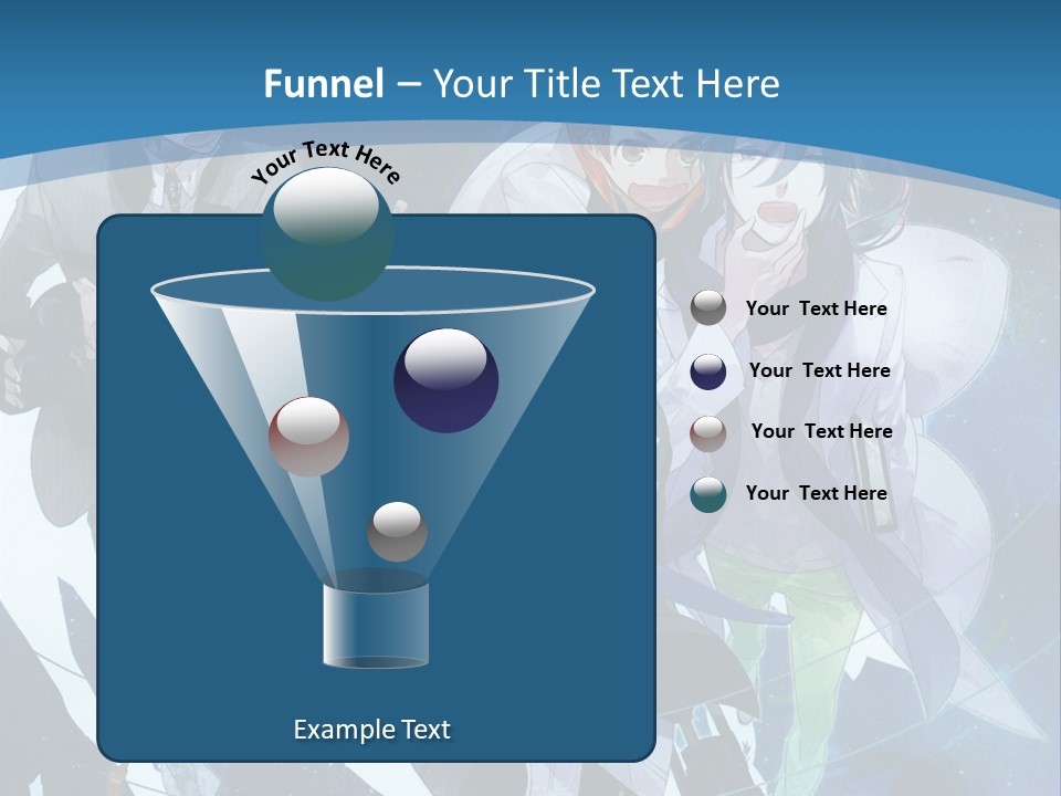 A Group Of People Standing In Front Of A Blue Background PowerPoint Template