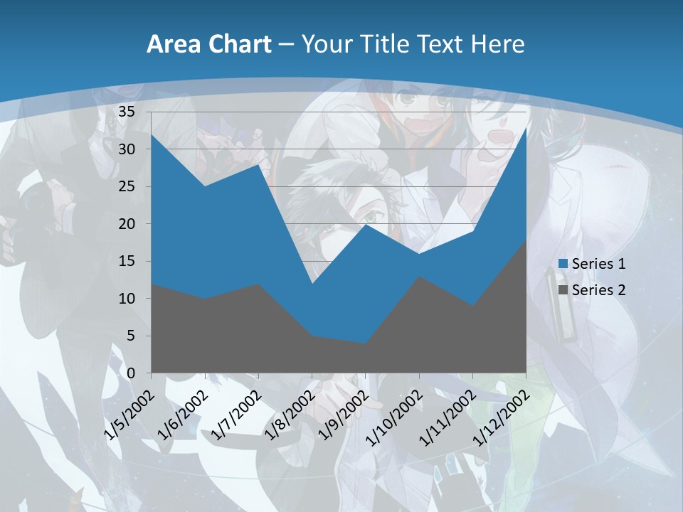 A Group Of People Standing In Front Of A Blue Background PowerPoint Template