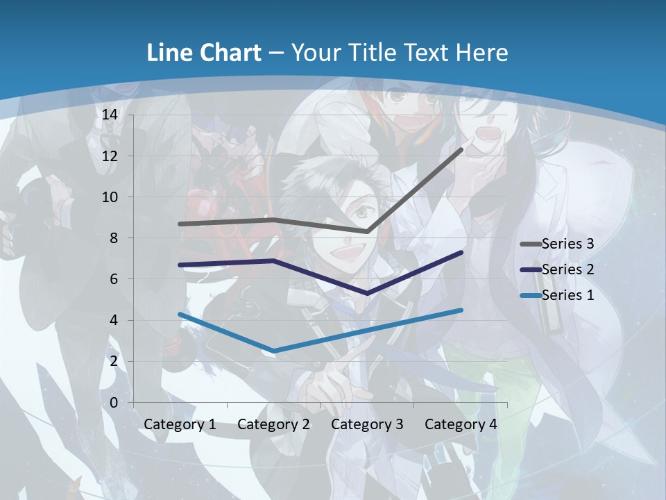 A Group Of People Standing In Front Of A Blue Background PowerPoint Template