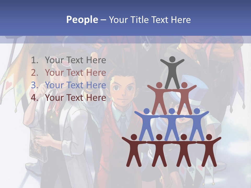 A Group Of People Standing Next To Each Other PowerPoint Template