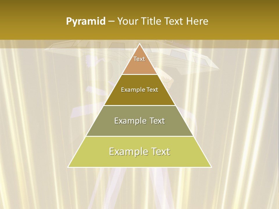 A Yellow Background With A Picture Of A Person Holding A Sword PowerPoint Template