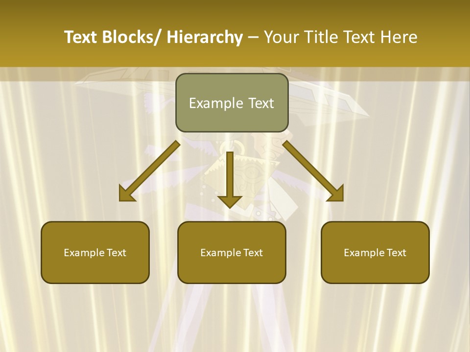 A Yellow Background With A Picture Of A Person Holding A Sword PowerPoint Template