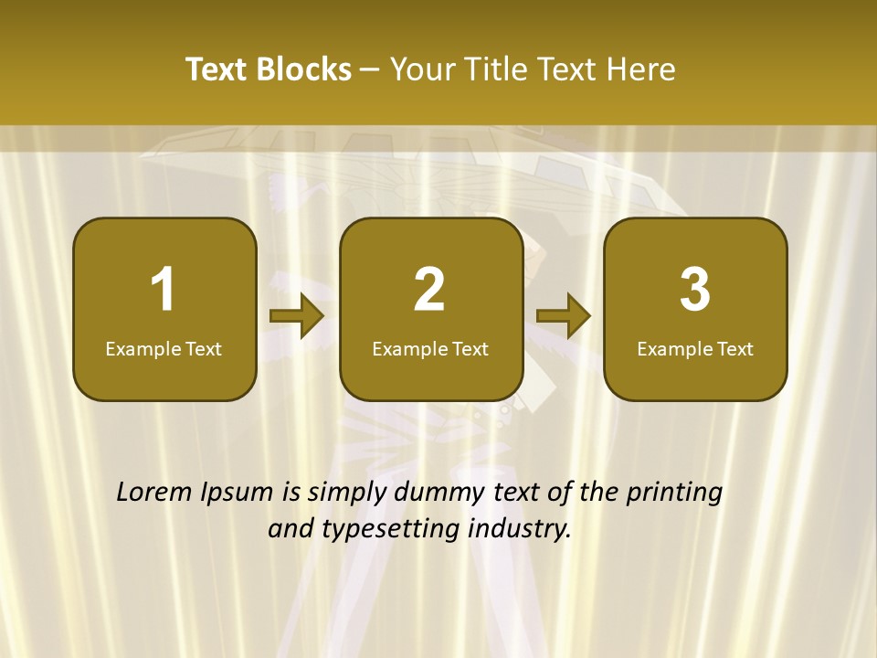 A Yellow Background With A Picture Of A Person Holding A Sword PowerPoint Template