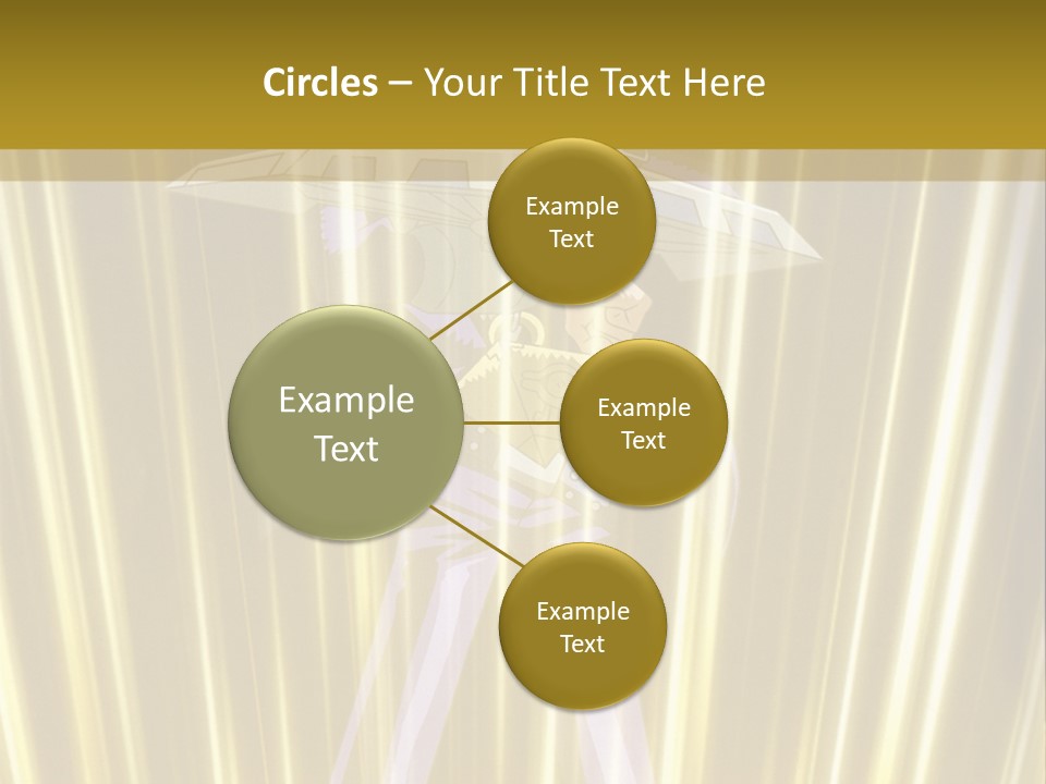 A Yellow Background With A Picture Of A Person Holding A Sword PowerPoint Template