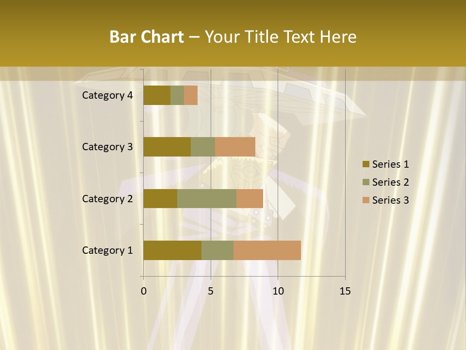 A Yellow Background With A Picture Of A Person Holding A Sword PowerPoint Template