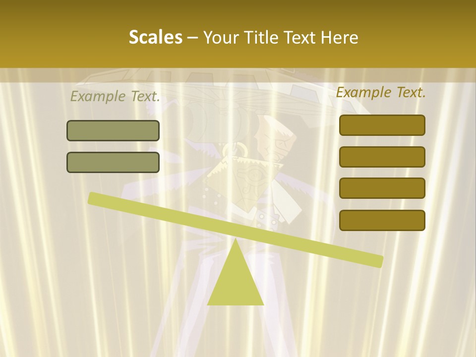 A Yellow Background With A Picture Of A Person Holding A Sword PowerPoint Template