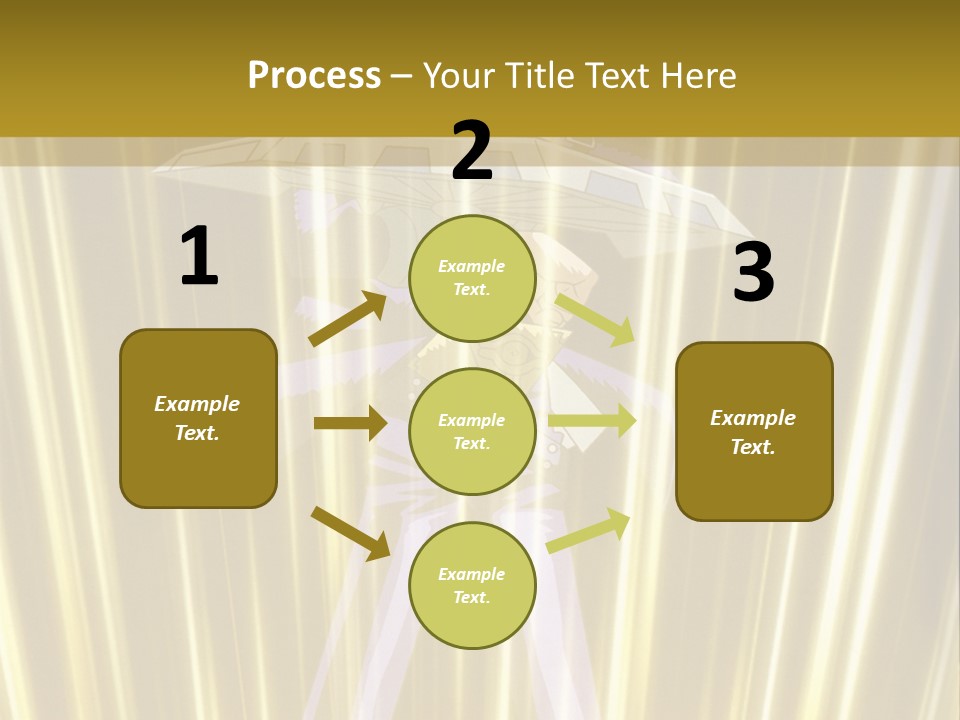 A Yellow Background With A Picture Of A Person Holding A Sword PowerPoint Template