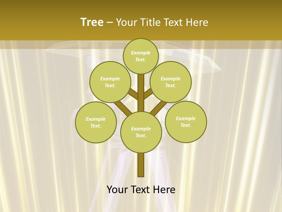 A Yellow Background With A Picture Of A Person Holding A Sword PowerPoint Template