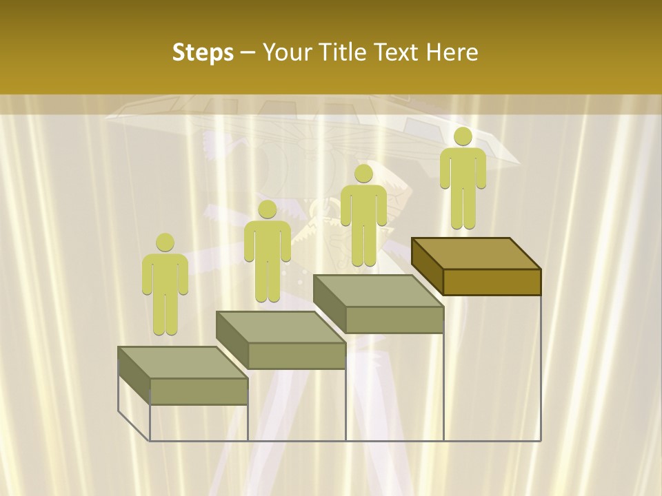 A Yellow Background With A Picture Of A Person Holding A Sword PowerPoint Template