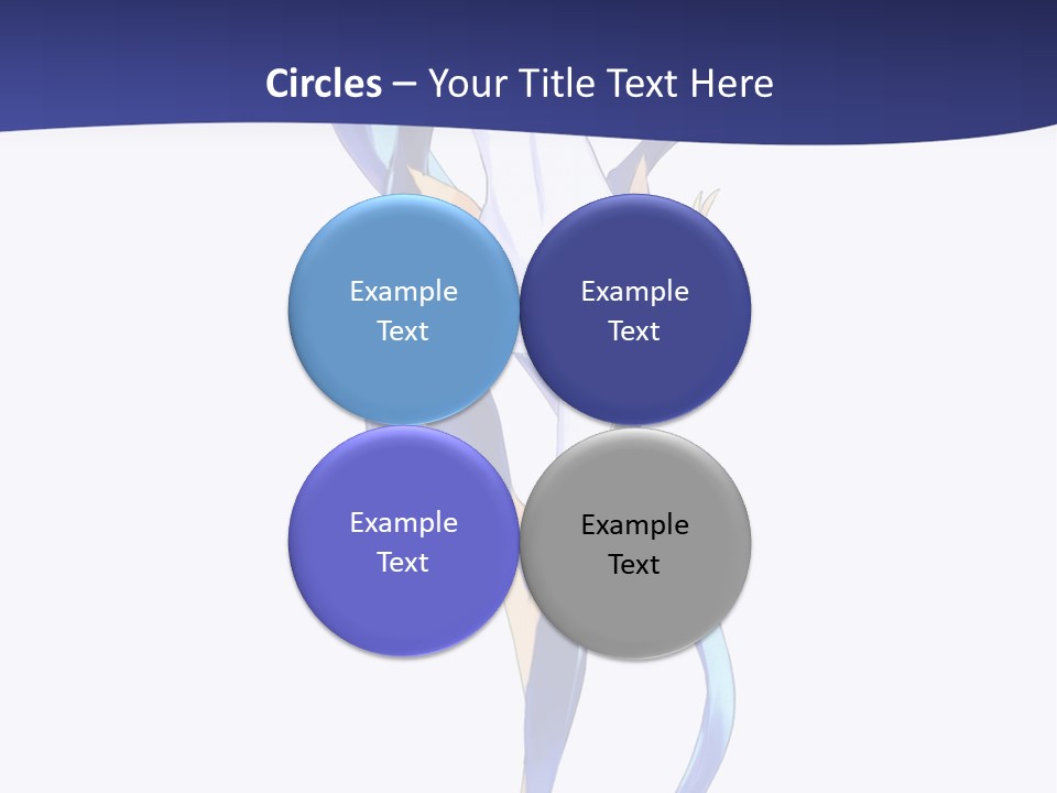 A Woman With Blue Hair Is Standing In Front Of A White Background PowerPoint Template