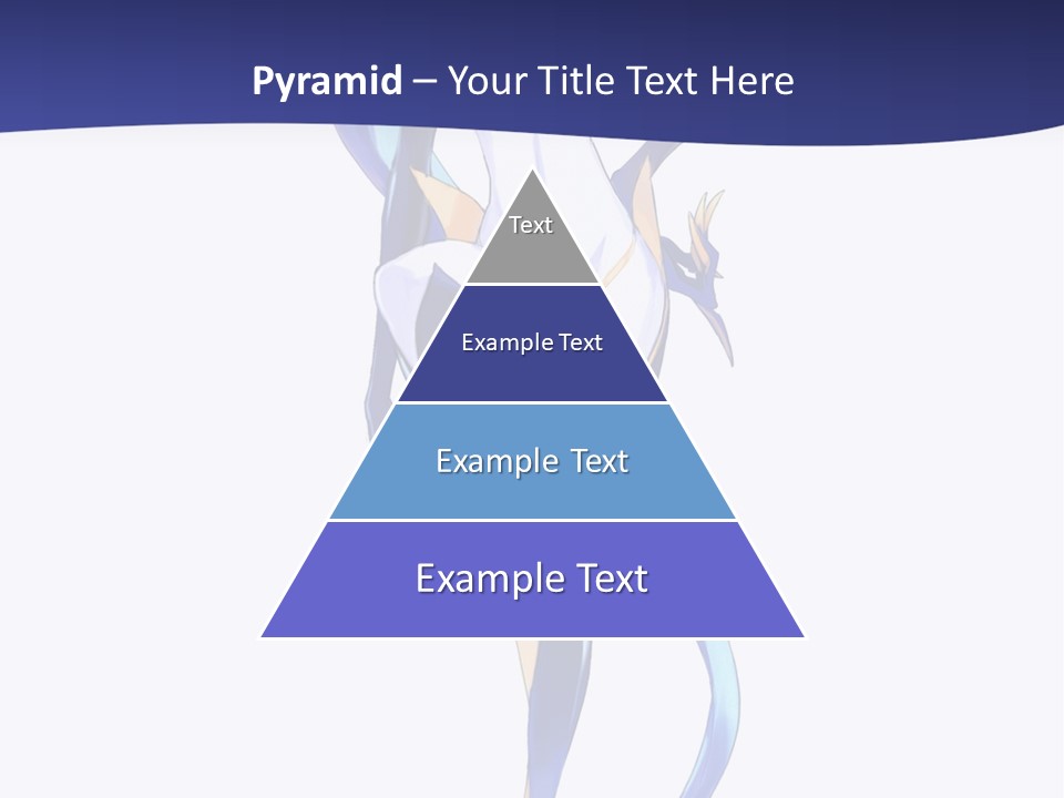 A Woman With Blue Hair Is Standing In Front Of A White Background PowerPoint Template