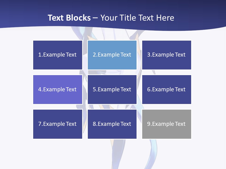 A Woman With Blue Hair Is Standing In Front Of A White Background PowerPoint Template